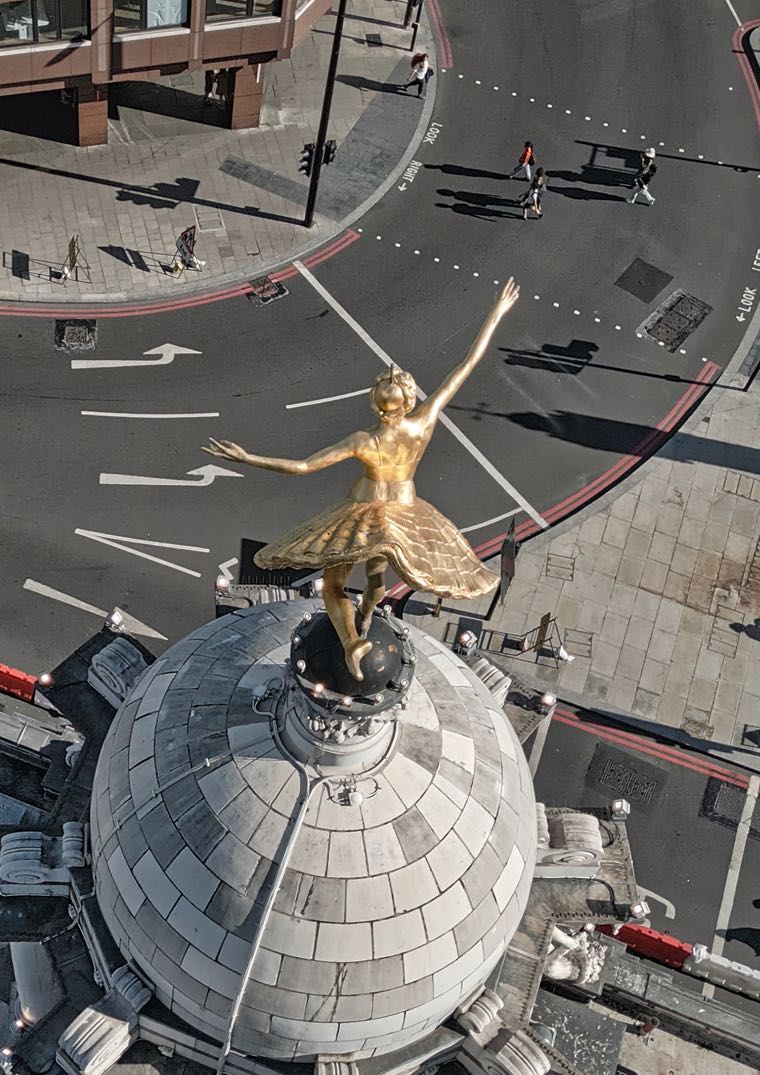 Central London Drone Pedestrians